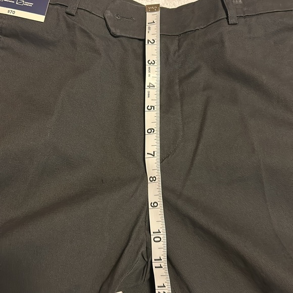 NWT Men’s STAFFORD Classic Fit COTTON TROUSER WAISTBAND DRESS PANTS 30X30 Black - Picture 10 of 11